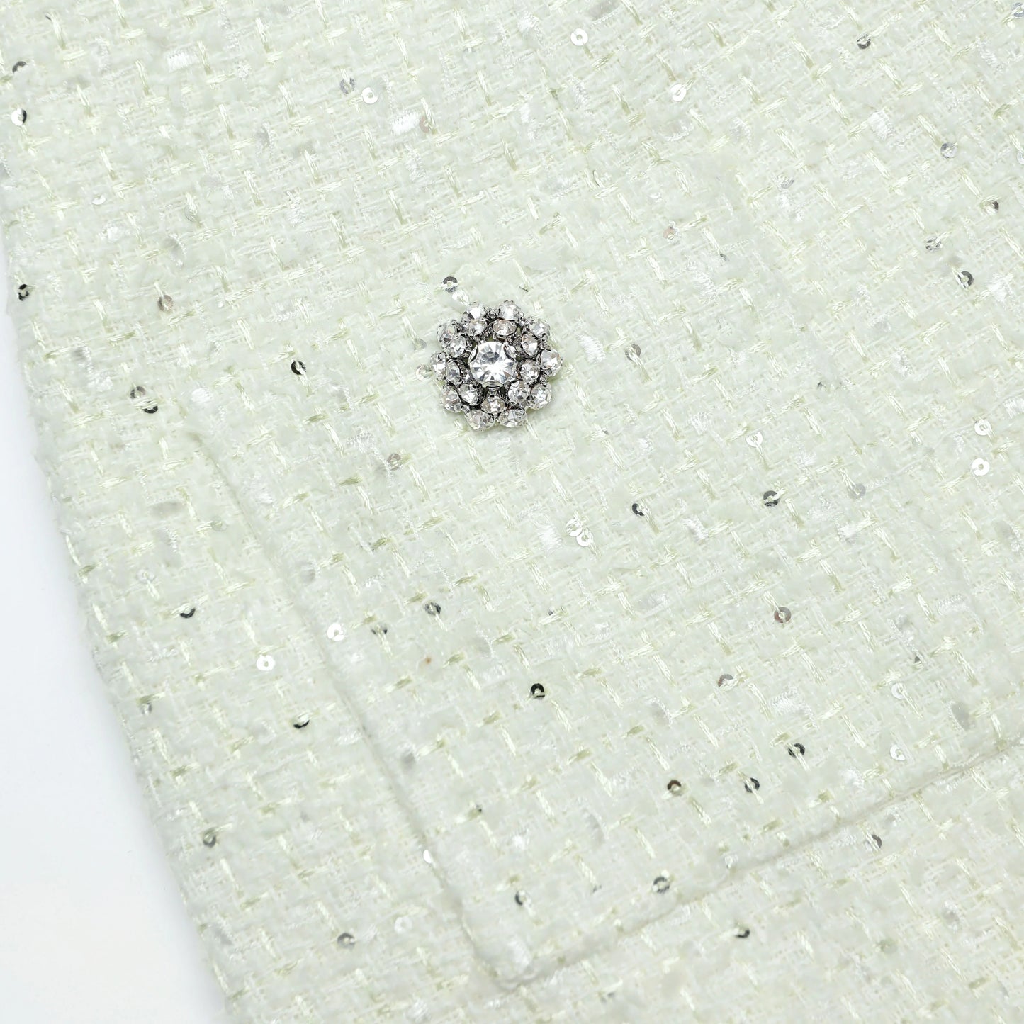 Lime Boucle Midi Skirt