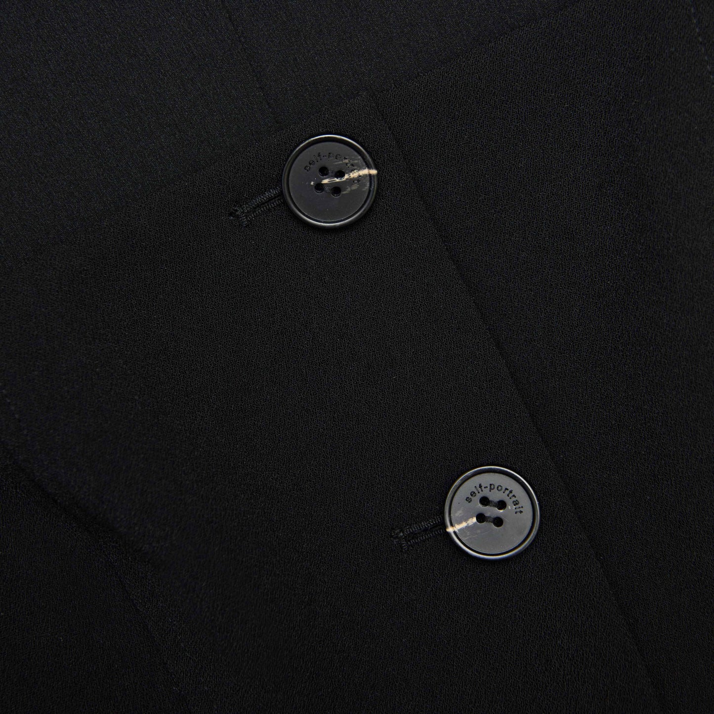 Black Tailored Crepe Playsuit