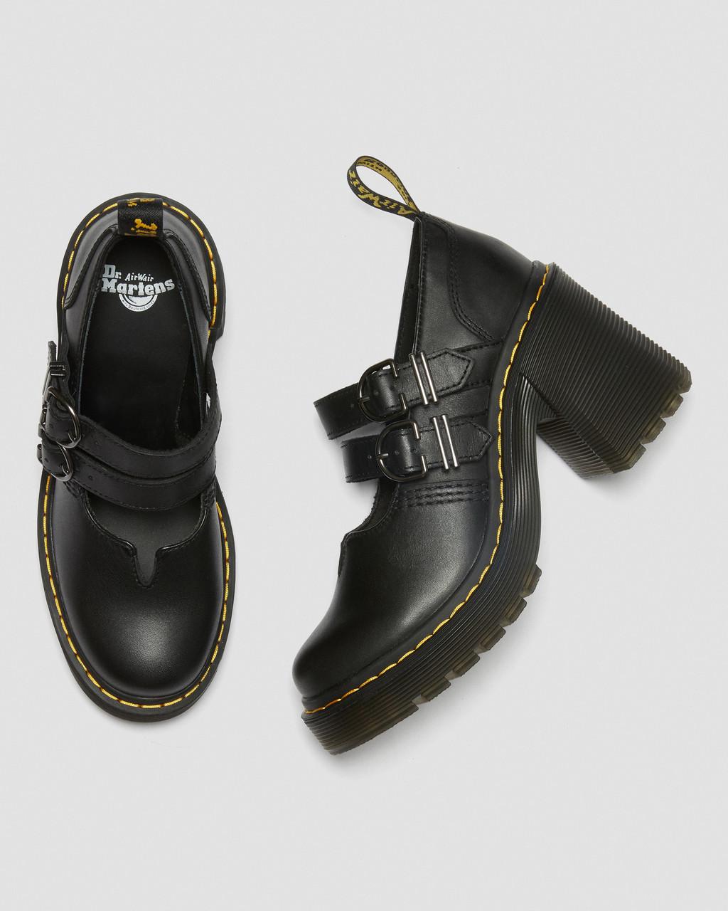 Eviee Sendal Leather Heeled Mary Jane Shoes