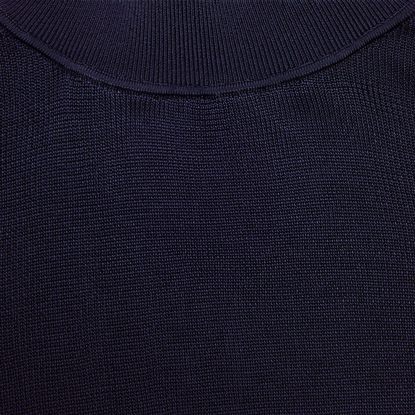 Navy Viscose Knit Top
