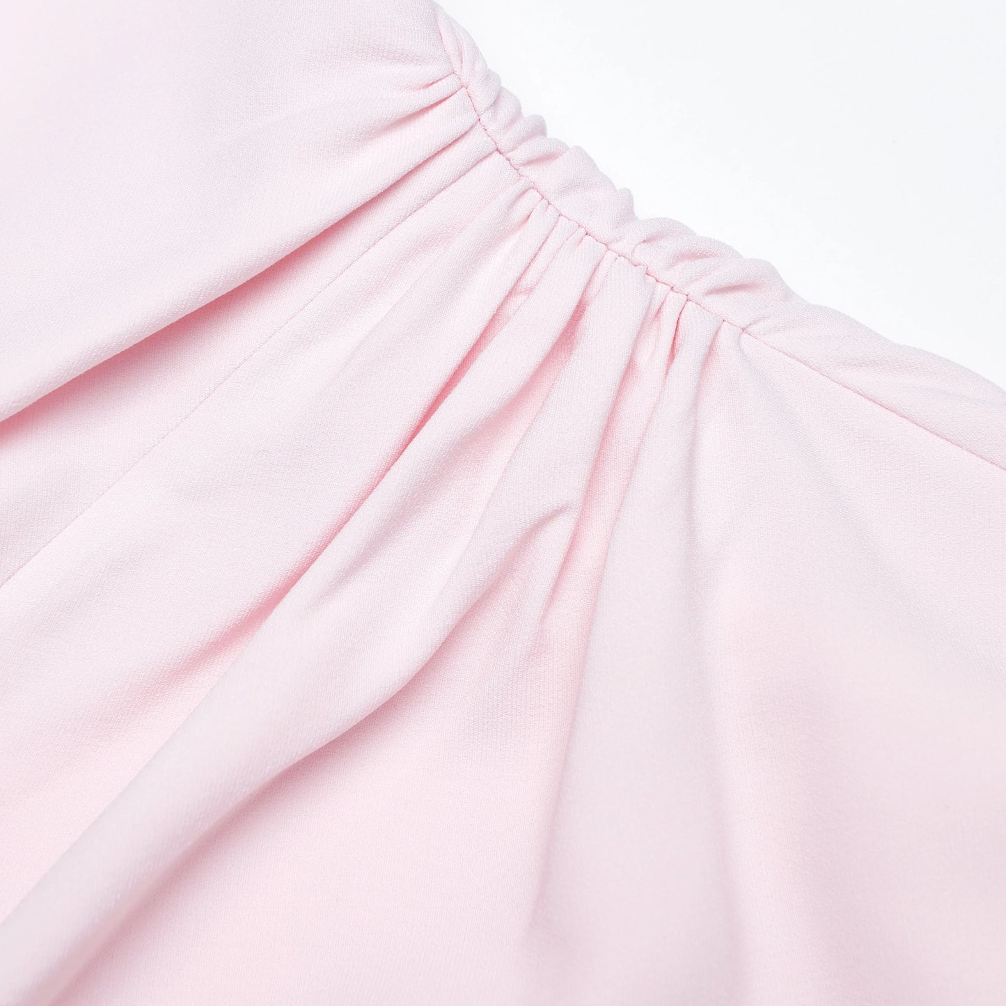 Pink Crepe Halter Neck Maxi Dress