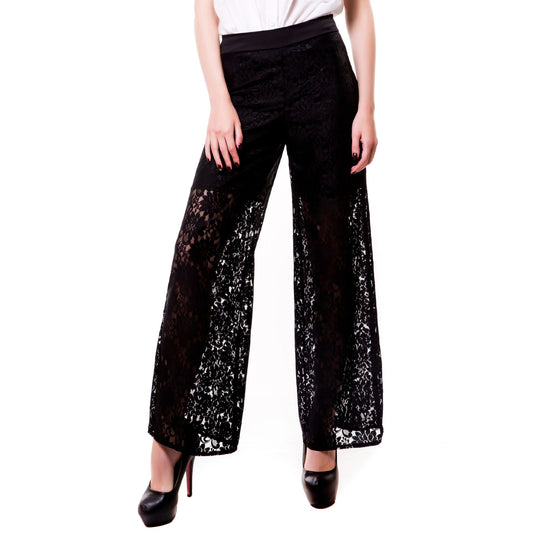 Embroidery Wide Leg Lace Jeans With Rhinestone--Add to cart and enjoy 50% off