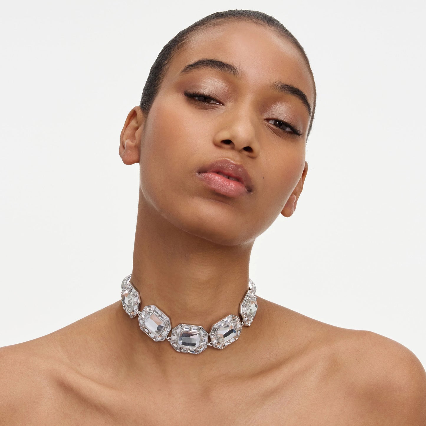 Silver Crystal Necklace