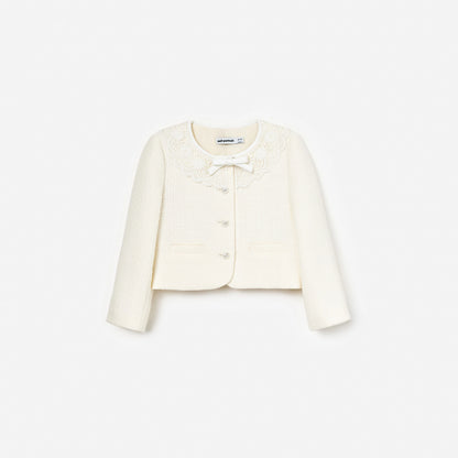 Cream Boucle Jacket