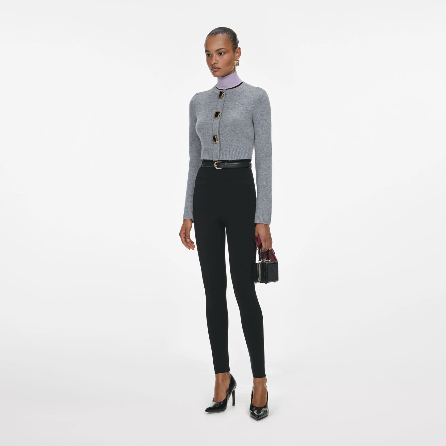 Grey Wool Cardigan