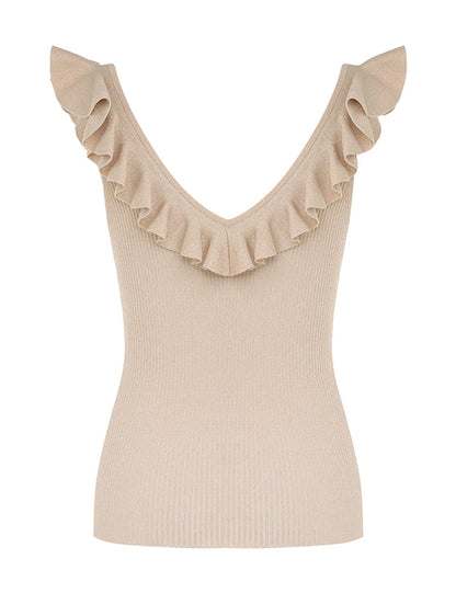Halliday Frill V-Neck Top