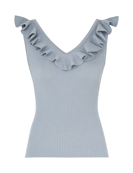 Waverly Frill V-Neck Top