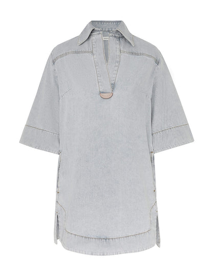 August Denim Tunic Dress