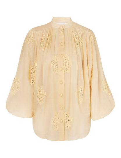 Acadian Embroidered Blouse
