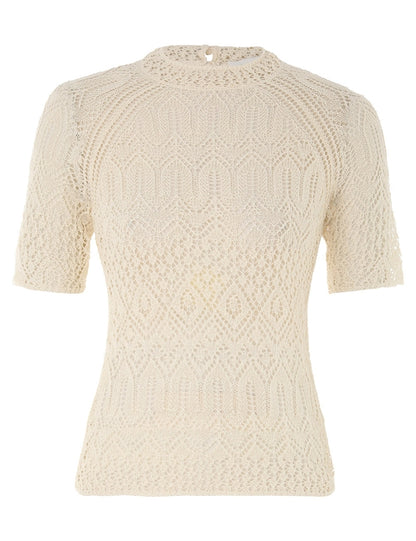 August Lace Knit Tee