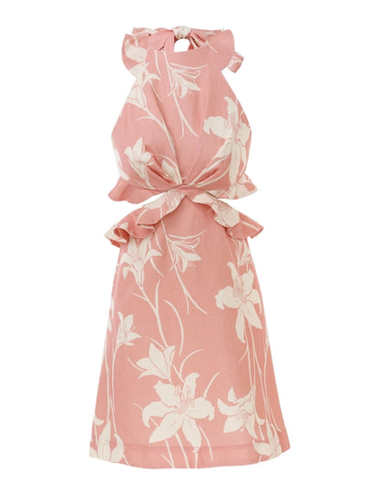 Acadian Tie Back Mini Dress