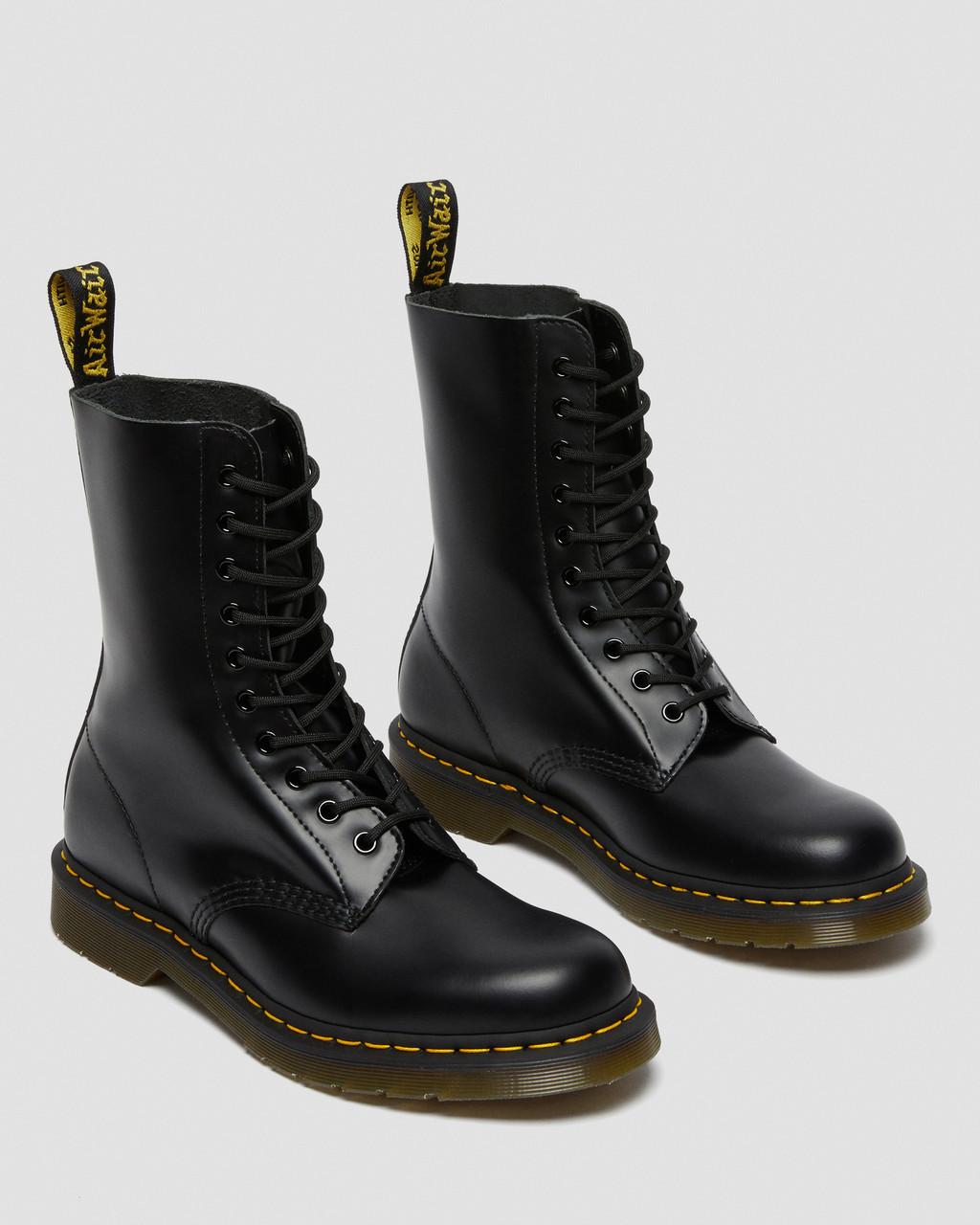 1490 Smooth Leather High Lace Up Boots