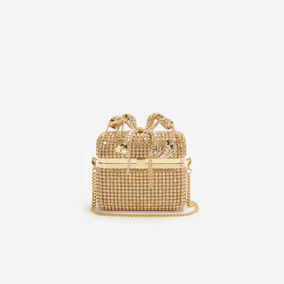 Gold Crystal Vanity Case