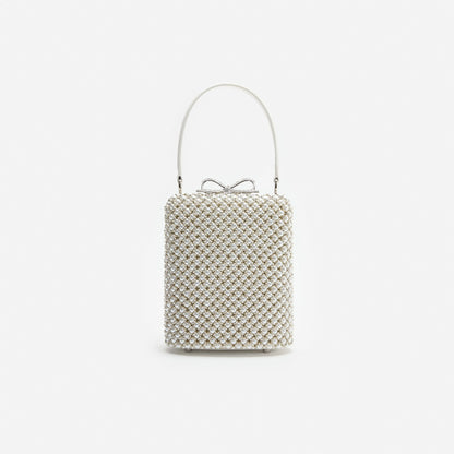 Pearl Embellished Mini Bag