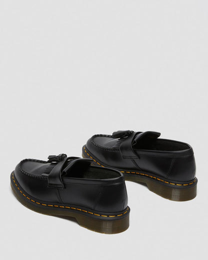 Adrian Yellow Stitch Smooth Leather Tassle Loafers