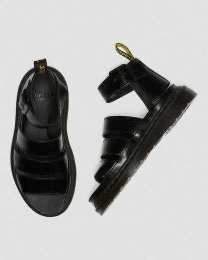 CLARISSA II LEATHER STRAP SANDALS