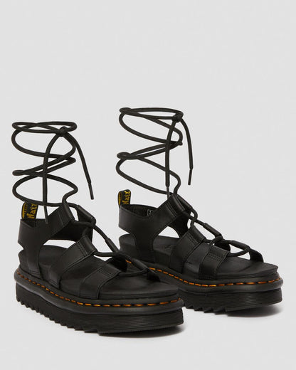 Nartilla Hydro Leather Lace Up Gladiator Sandals