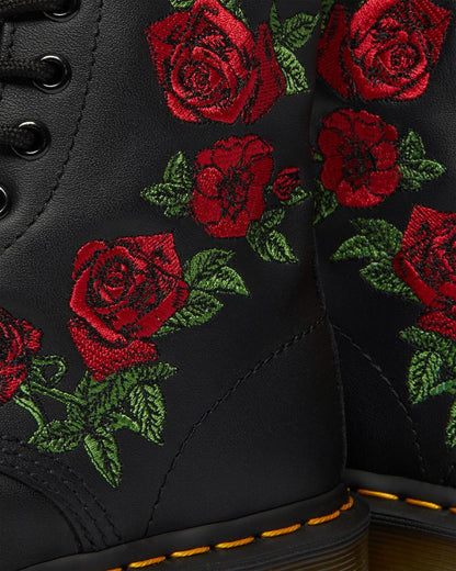 1460 Vonda Floral Rose Leather Lace Up Boots
