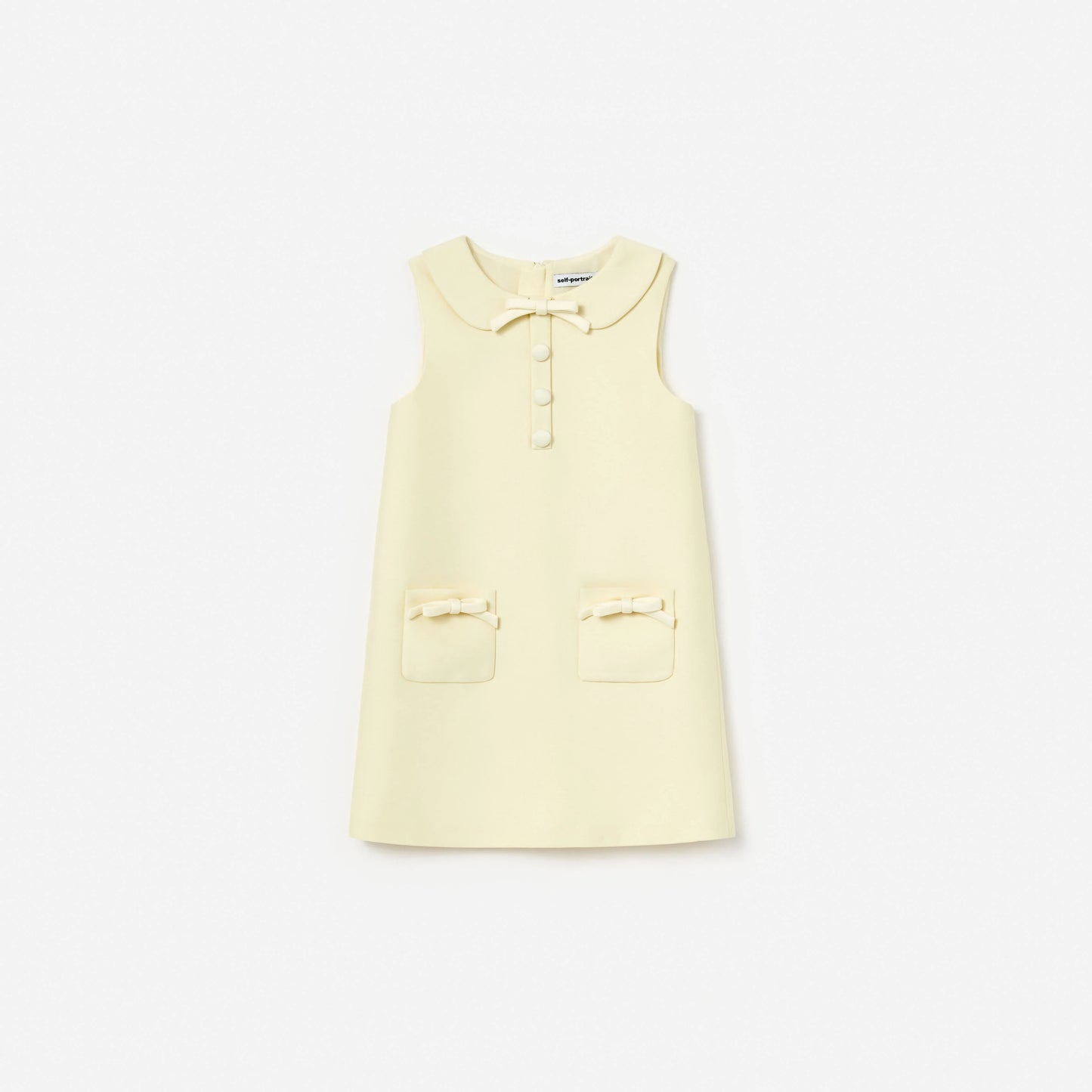 Yellow Taffeta Shift Dress