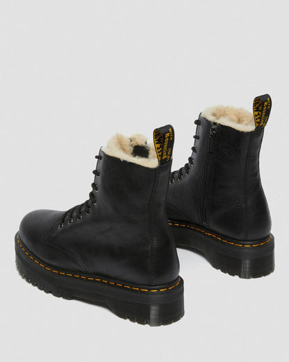 Jadon Faux Fur Lined Leather Platform Boots