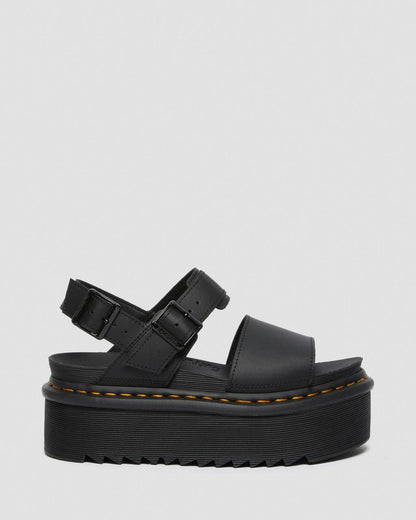 Voss Quad Leather Strap Platform Sandals