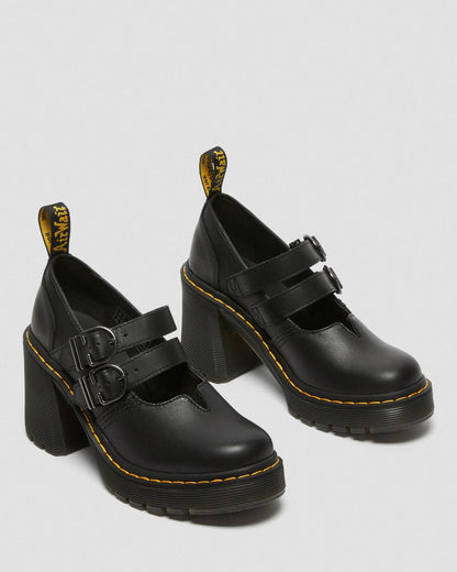 Eviee Sendal Leather Heeled Mary Jane Shoes