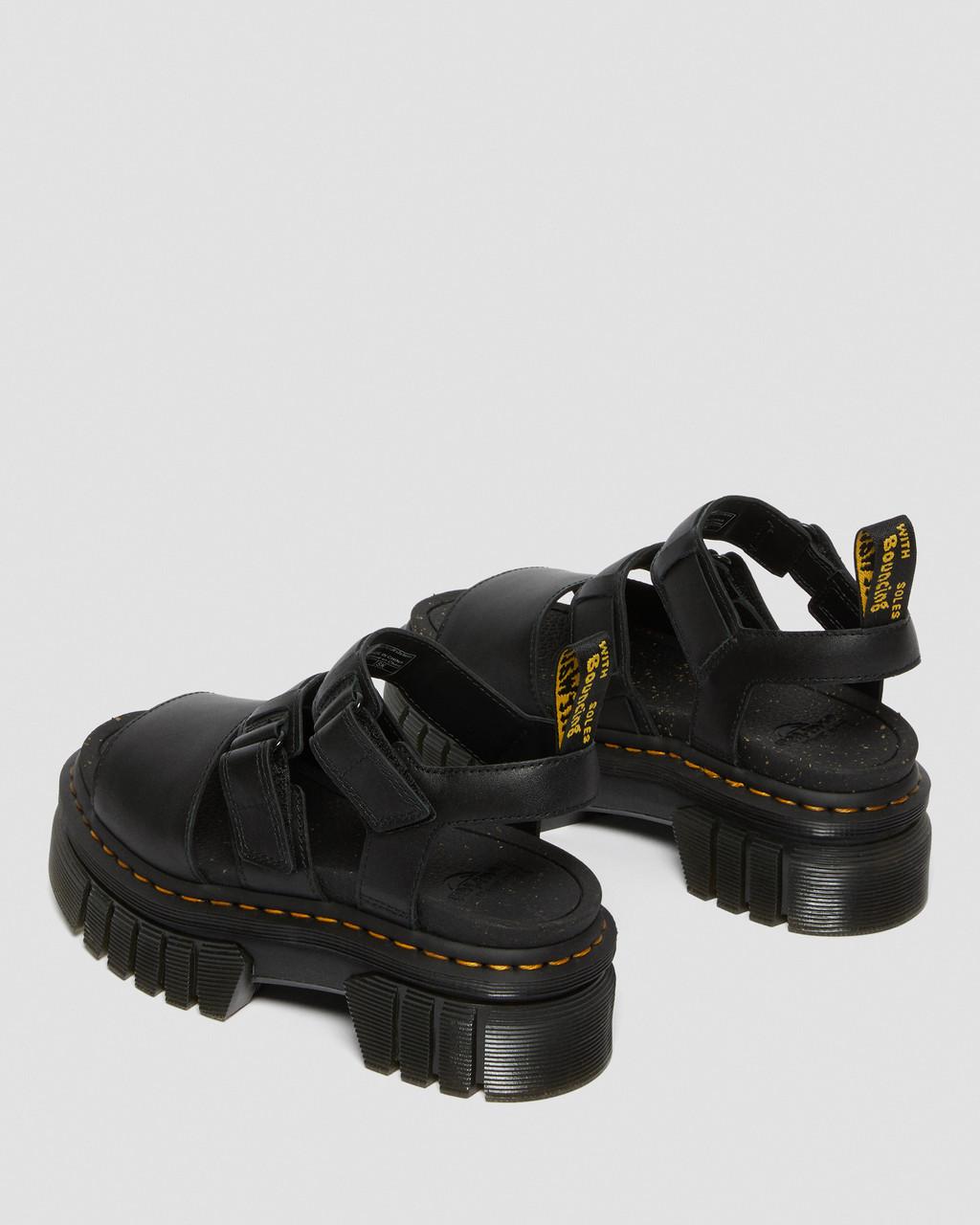 Ricki Nappa Lux Leather 3-Strap Platform Sandals