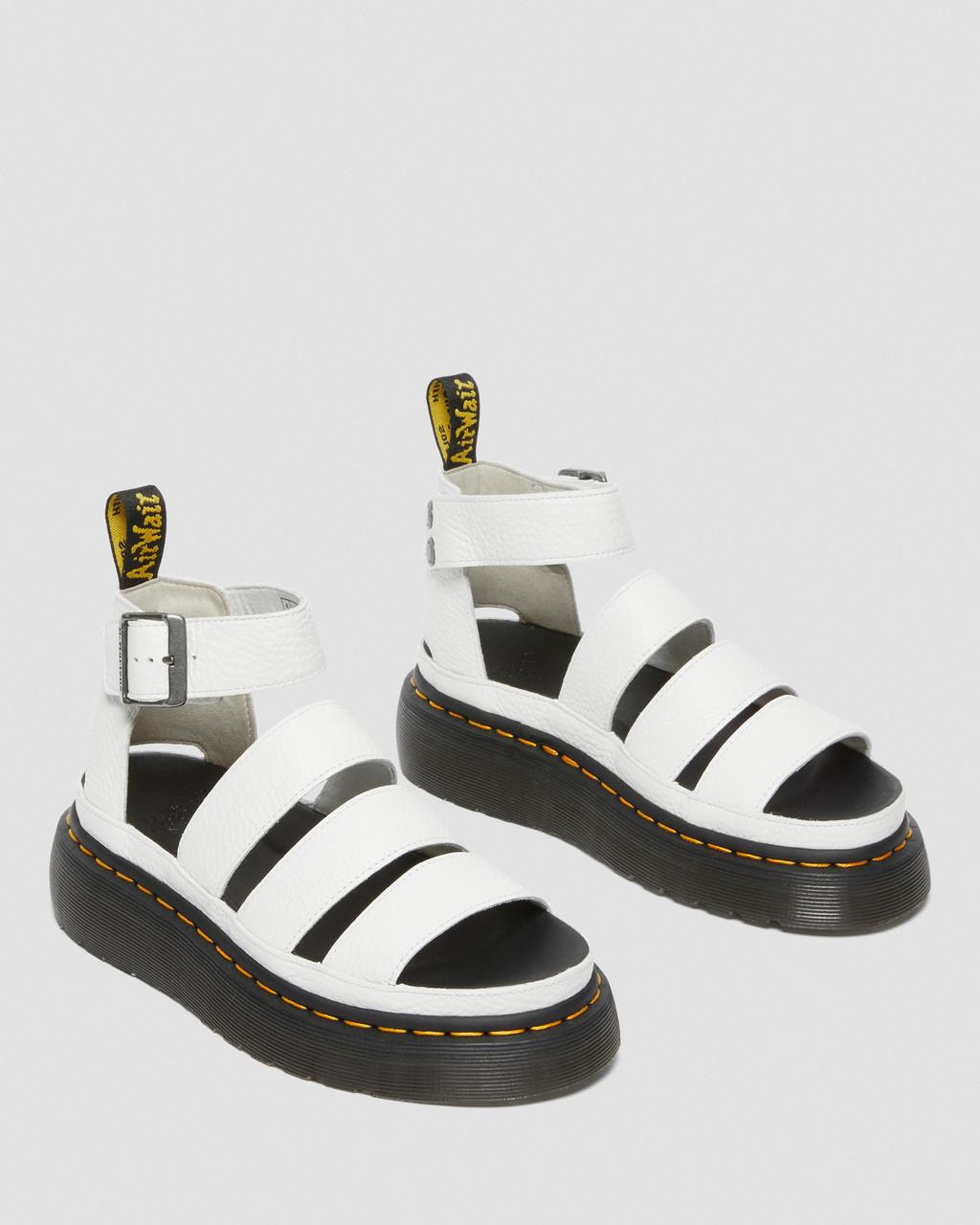 Clarissa II Quad Milled Nappa Leather Platform Sandals