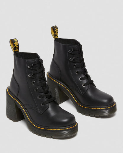 Jesy Sendal Leather Heels Black