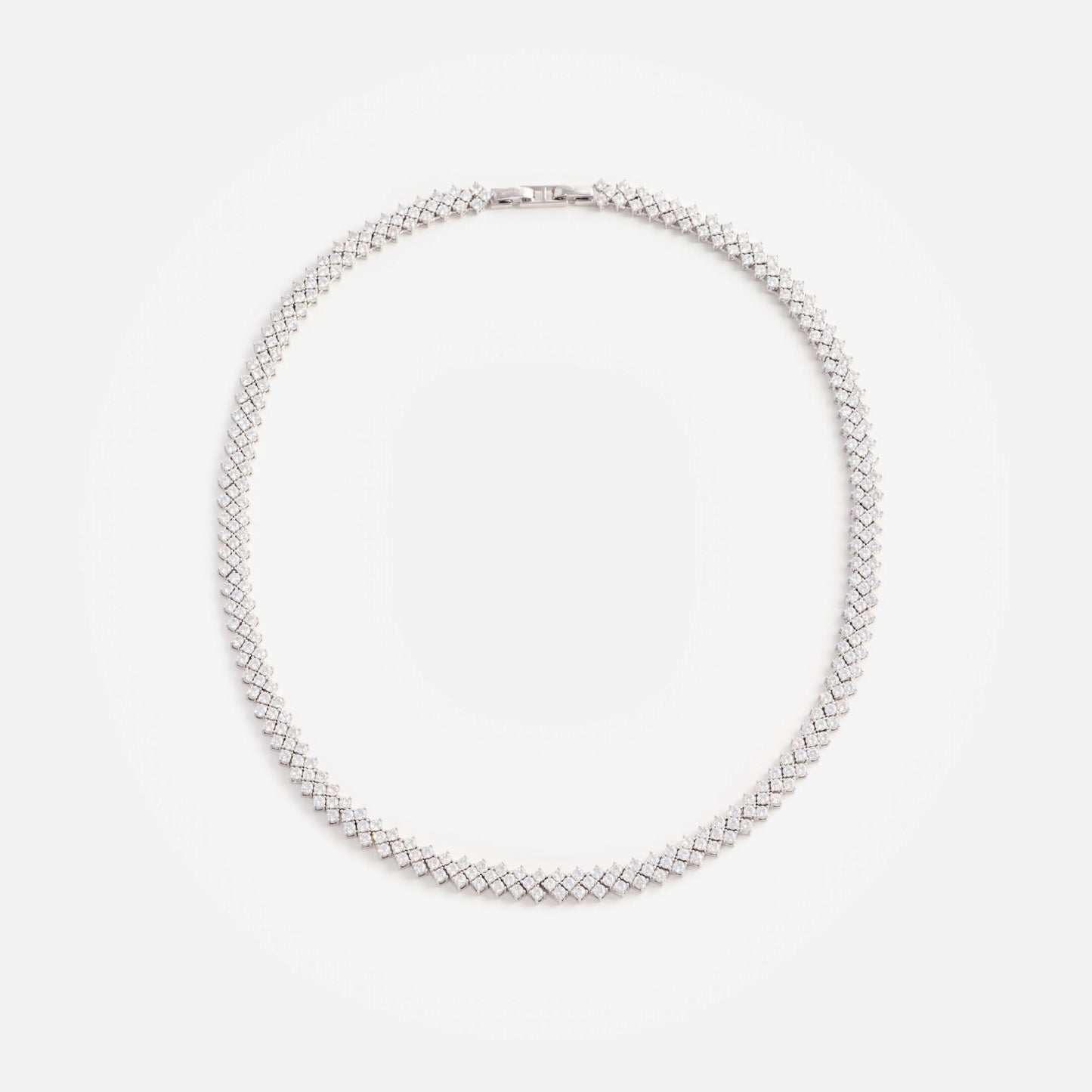 Silver Crystal Necklace