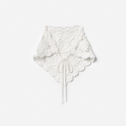 White Crochet Bandana