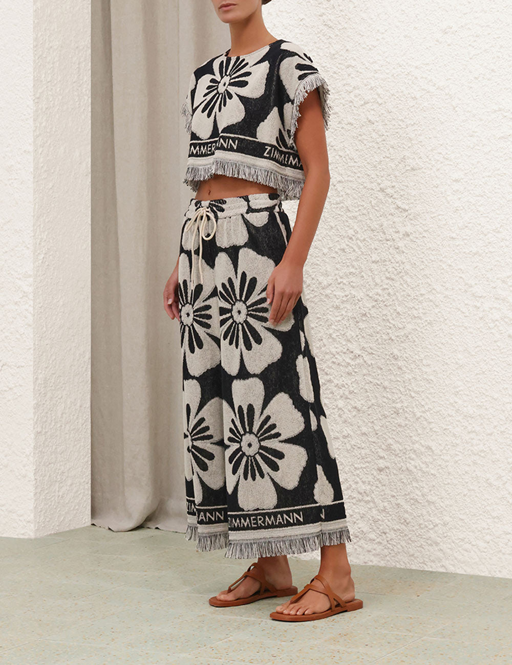 Halliday Towelling Crop Top