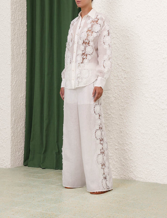 Halliday Lace Flower Shirt