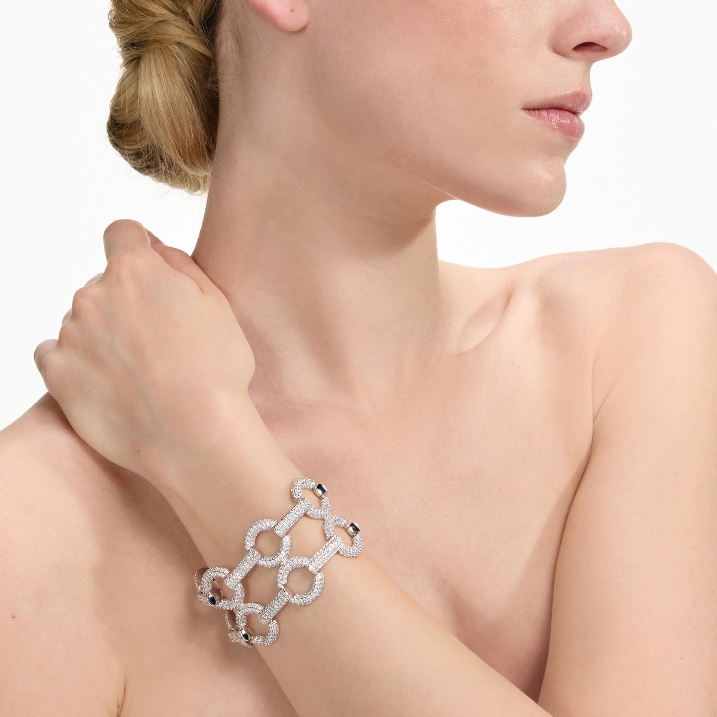 Double Crystal Link Bracelet
