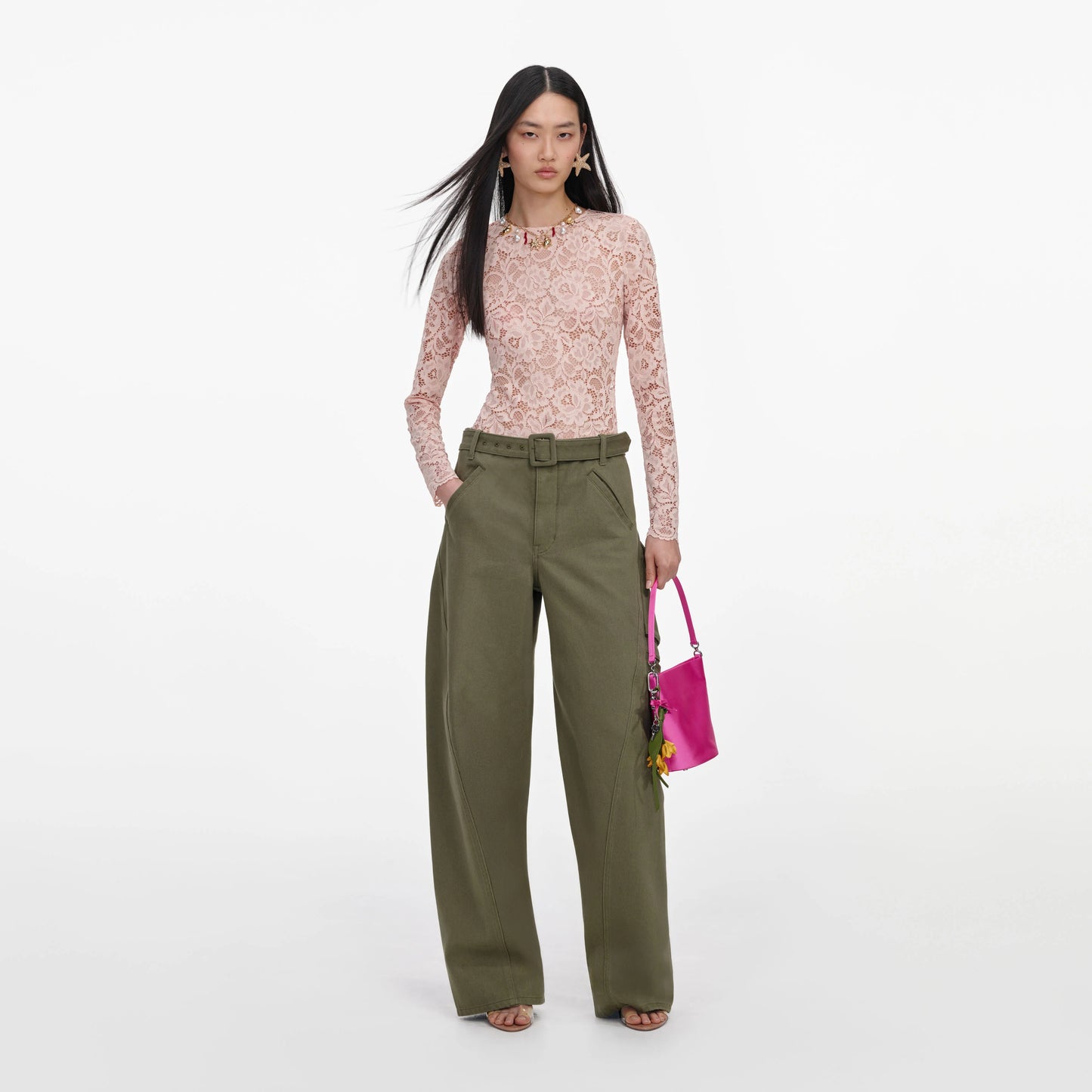 Khaki Cargo Jeans