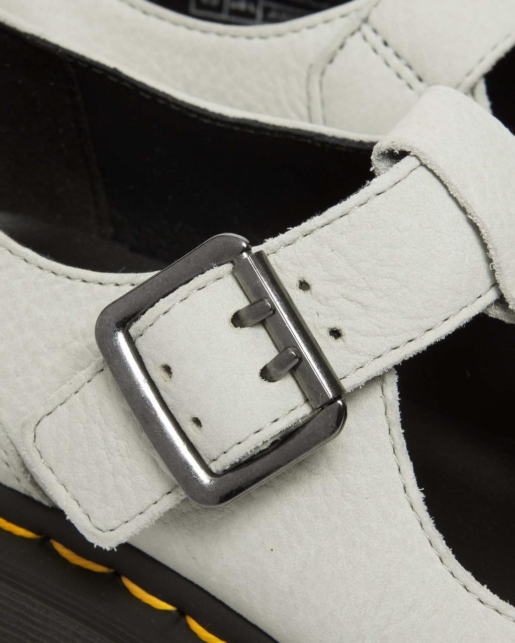 Bethan Tumbled Nubuck Leather Platform Mary Jane Shoes