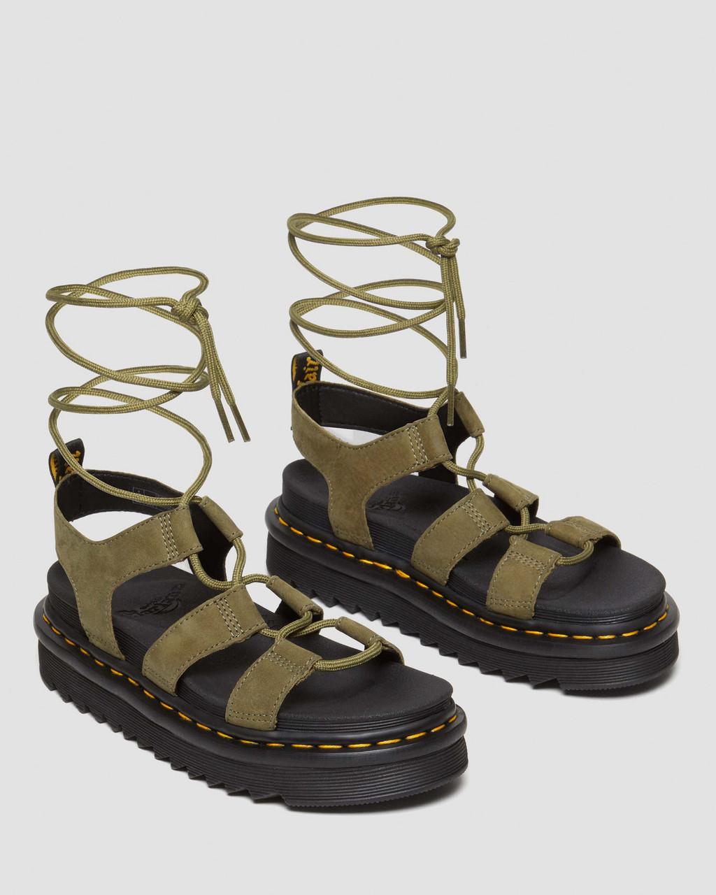 Nartilla Tumbled Nubuck Leather Gladiator Sandals