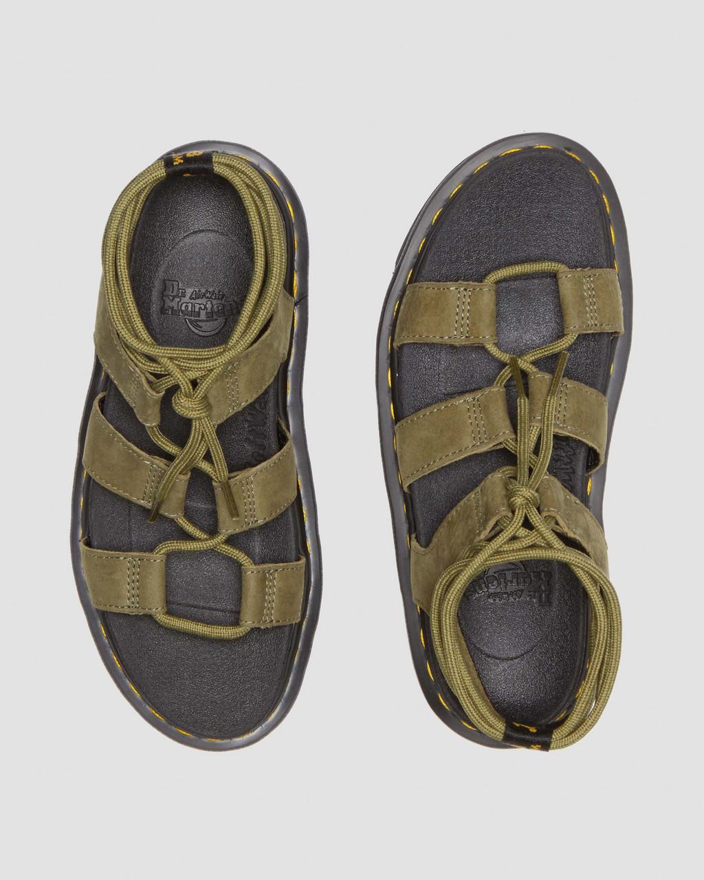 Nartilla Tumbled Nubuck Leather Gladiator Sandals