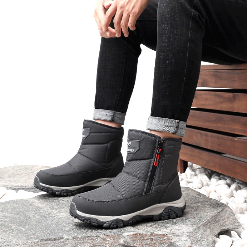 Men’s Waterproof Orthotic Winter Work Boots, Extreme Cold Protection, Non-Slip Durable Sole, All-Day Comfort Insulated Boots
