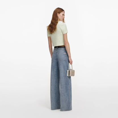 Lime Boucle Top