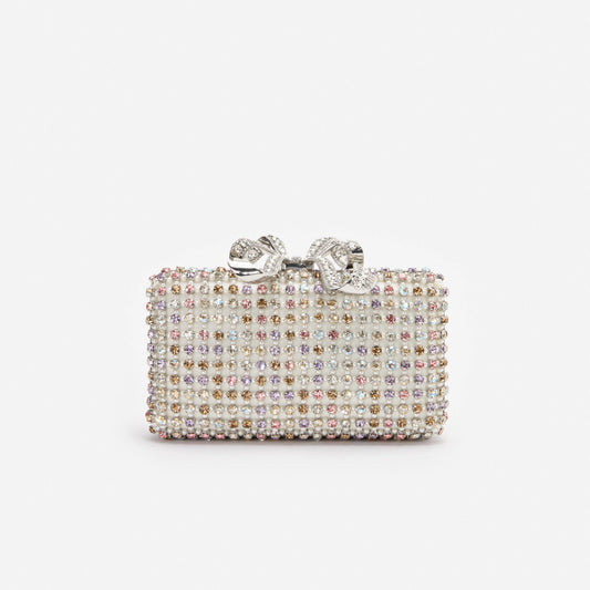 Multi Crystal Clutch Bag