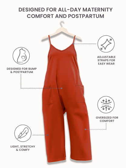 Oversized Jumpsuit - Maternity & Postpartum---Click to buy and get an additional 50% off