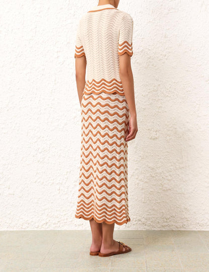 Junie Textured Knit Skirt