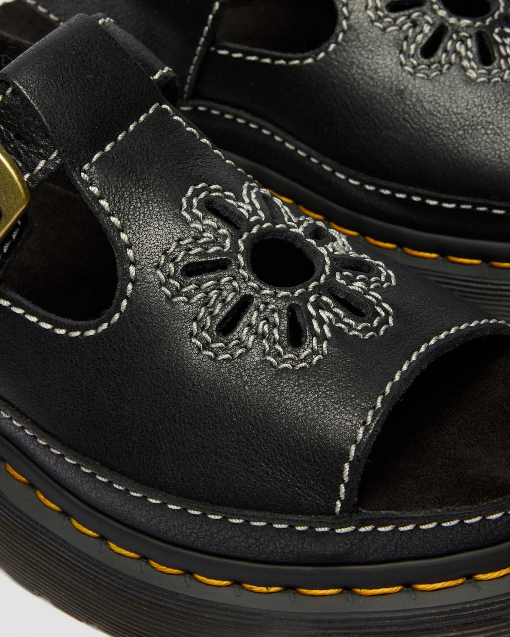 Dunnet Flower Full Grain Leather Sandals