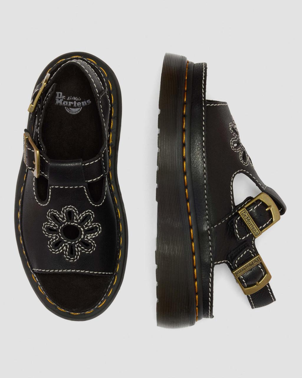 Dunnet Flower Full Grain Leather Sandals