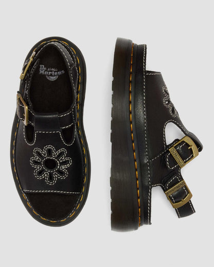 Dunnet Flower Full Grain Leather Sandals