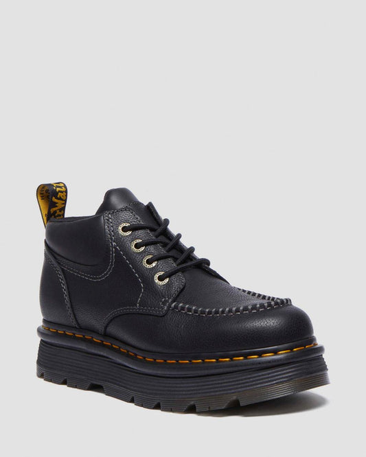 Zebzag Leather Casual 4-Eye Lace-Up Boots
