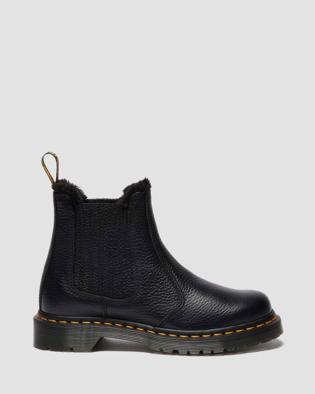 2976 LEONORE II FAUX FUR LINED SOFT LEATHER CHELSEA BOOTS