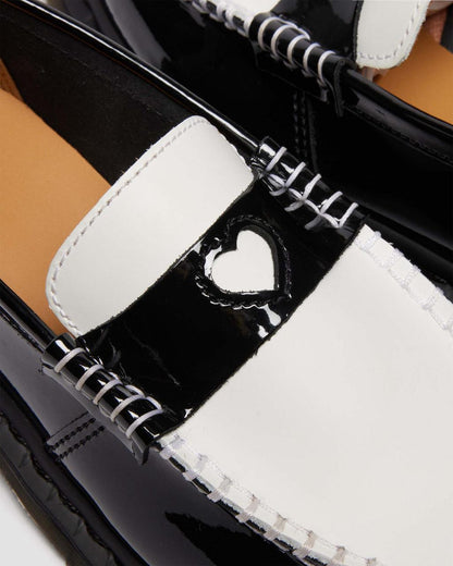 PENTON HEART TWO-TONE PATENT LEATHER LOAFERS