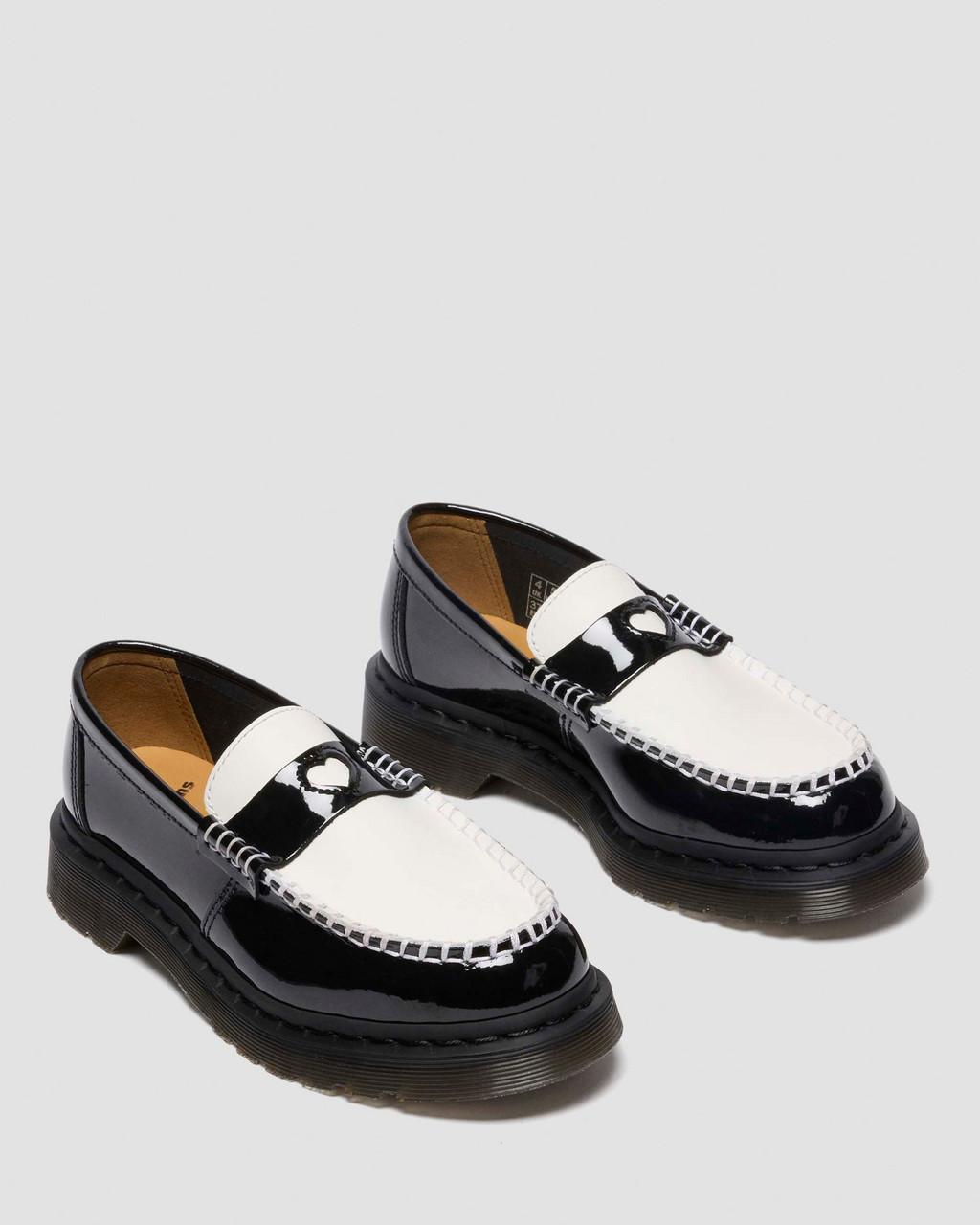 PENTON HEART TWO-TONE PATENT LEATHER LOAFERS